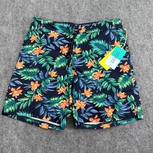 Fair Harbor Swim Trunks Mens Medium Tropical Floral Ozone BreezeKnit Liner NEW